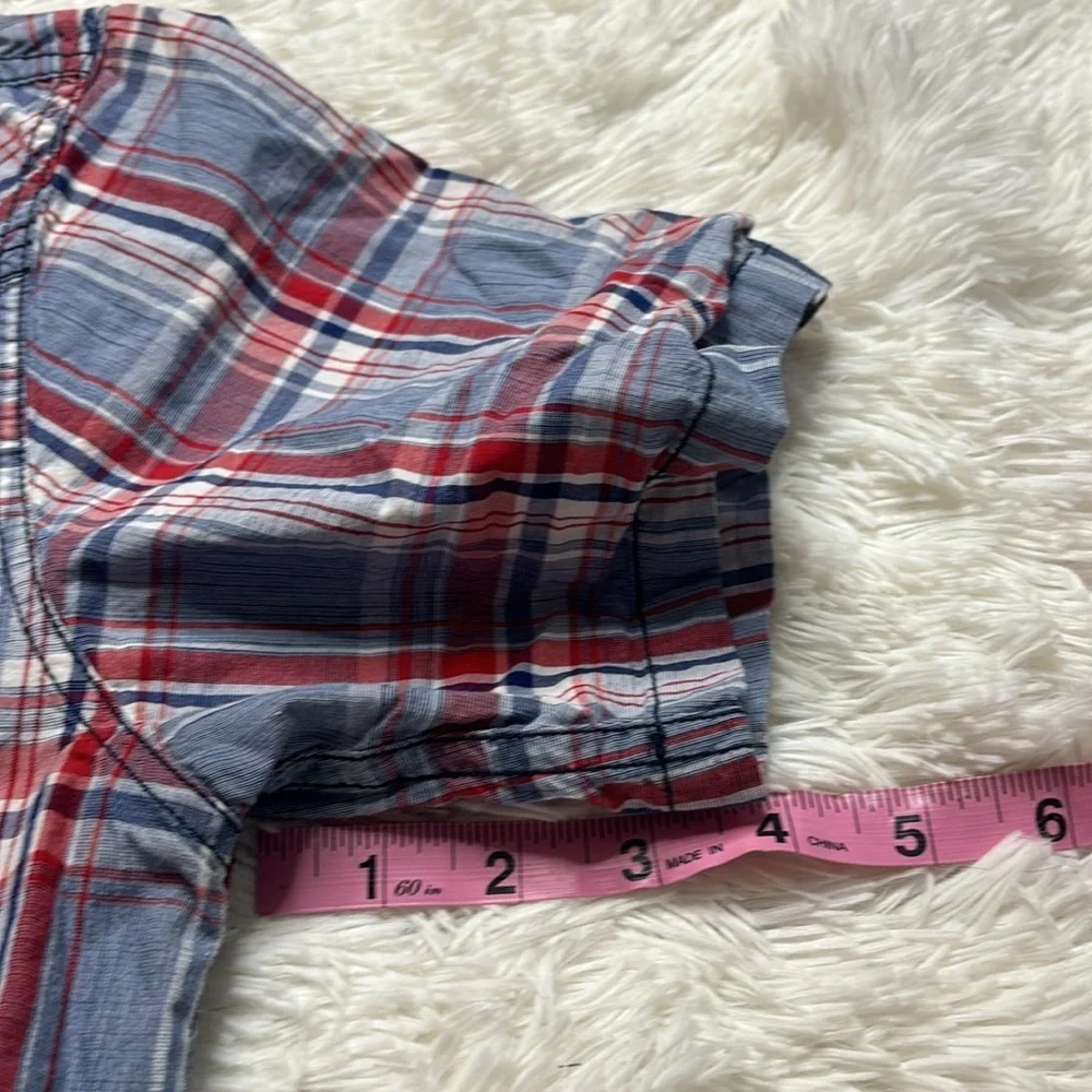 Cody James Plaid Short Sleeve Snap Button Shirt